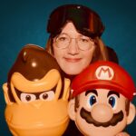 Gast mit Super Mario Maske in der Fotobox Kassel