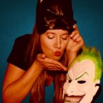 Gast mit Batman Maske in der Fotobox Kassel